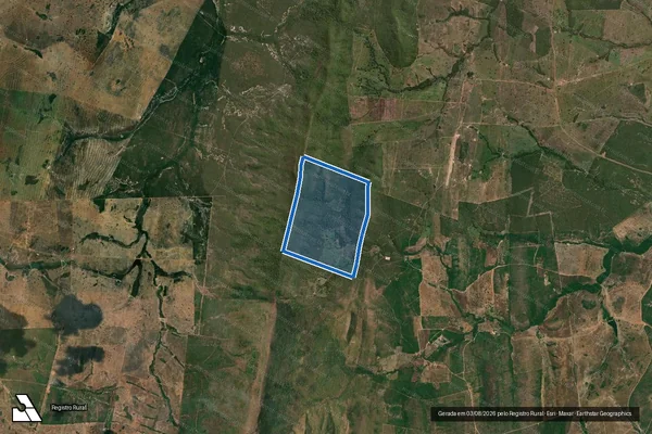 Imagem de satélite de FAZENDA CAFEZAL - Parcela 1 em São Salvador do Tocantins - TO
