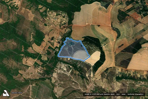 Imagem de satélite de FAZENDA  MONTENEGRO  E CUSTÓDIO SITIO FUMAL - 001 em Novo Gama - GO