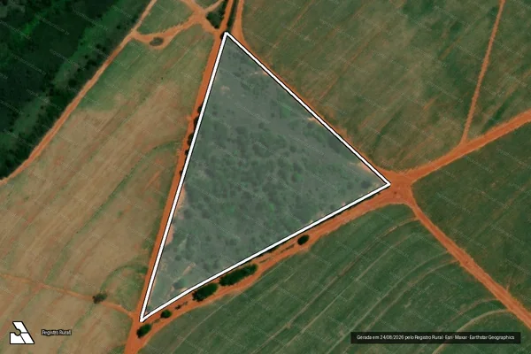Imagem de satélite de Sitio Triangulo - PARTE 1 em Cafelândia - SP