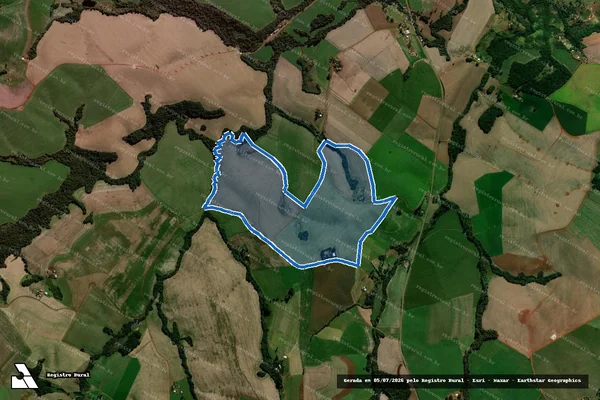 Imagem de satélite de Imóvel Rural denominado Fazenda Boa Sorte - Perímetro Geral em Mangueirinha - PR