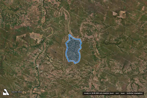 Imagem de satélite de Território Quilombola Mimbó - Parte 1 em Amarante - PI