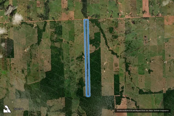 Imagem de satélite de LOTE 19/A-1, GLEBA 47, PROJETO DE ASSENTAMENTO DIRIGIDO MARECHAL DUTRA - UNICA em Ariquemes - RO