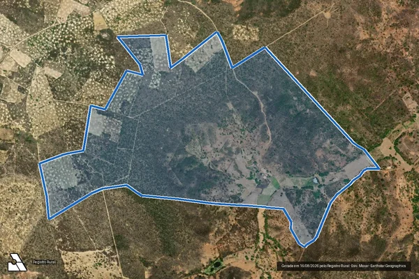 Imagem de satélite de RIACHO DA AREIA,FAZENDA VARZEA CUMPRIDA em Afrânio - PE