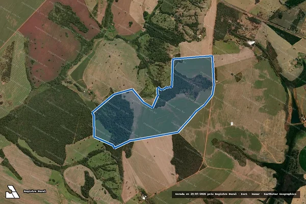 Imagem de satélite de FAZENDA BOA VISTA DO JACARÉ - Parcela 1 em Piracanjuba - GO