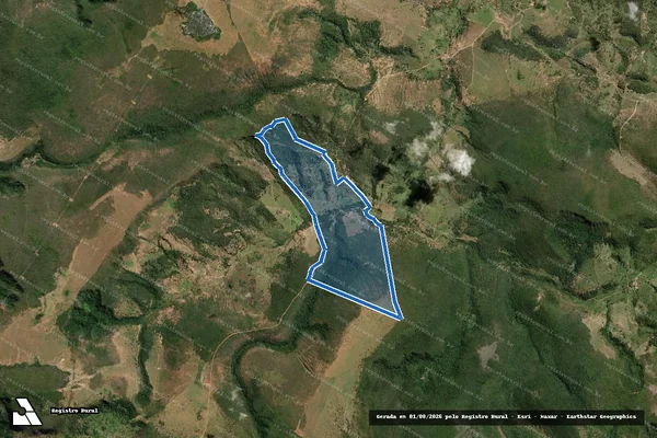 Imagem de satélite de FAZENDA CANTALEIRA - FAZENDA CANTAREIRA-GLEBA 01 em Felisburgo - MG