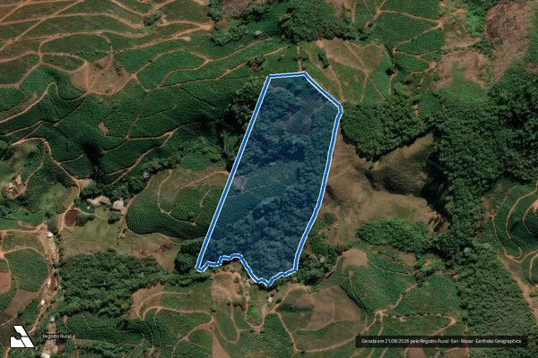 Imagem de satélite de FAZENDA DO MONJOLO - Parcela 1 em Manhuaçu - MG