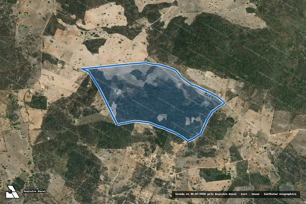 Imagem de satélite de FAZENDA SÃO SALVADOR - GLEBA B em Santana do Ipanema - AL