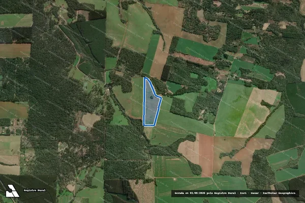 Imagem de satélite de Sítio Colônia Tigre - Gleba 02 em Três Barras - SC