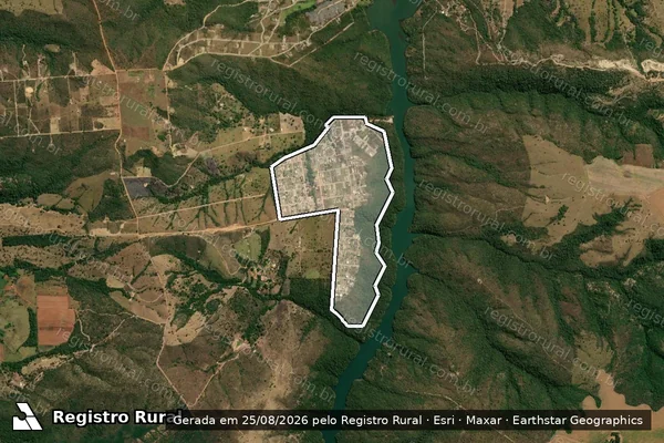 Imagem de satélite de FAZENDA ÁGUA VIVA - 02 em Alexânia - GO