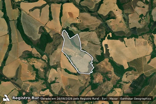 Imagem de satélite de Pasto de Baixo, dos Bezerros, Pasto da Casa e Taquaral, Fazenda da Lavra - Parte 2 em São João del Rei - MG