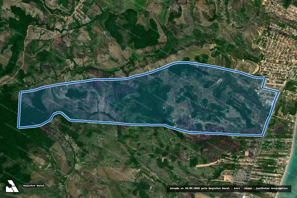 Imagem de satélite de Projeto de Assentamento Nova Jerusalém/Fazenda Santa Luzia - Projeto de Assentamento Nova Jerusalém/Fazenda Santa Luzia em Maragogi - AL
