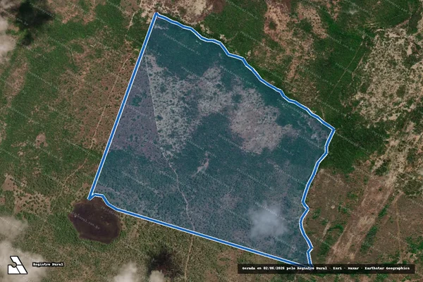 Imagem de satélite de FAZENDA SÃO SILVERIO / LOTE 02 DO LOTEAMENTO FAZENDA PEDRA BRANCA - 001 em Chapada da Natividade - TO