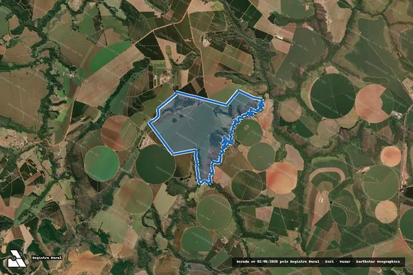 Imagem de satélite de Fazenda dos Pavões - Parte 1 em Patrocínio - MG