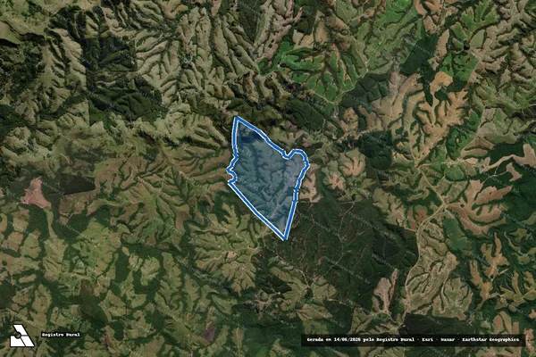 Imagem de satélite de Fazenda Arco-Íres - Parte 1 em Cândido de Abreu - PR