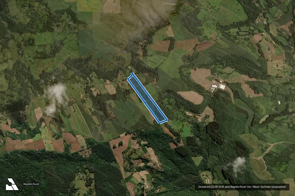Imagem de satélite de P.A. SANTA RITA I LOTE 02 / Parte 1 em Joaçaba - SC