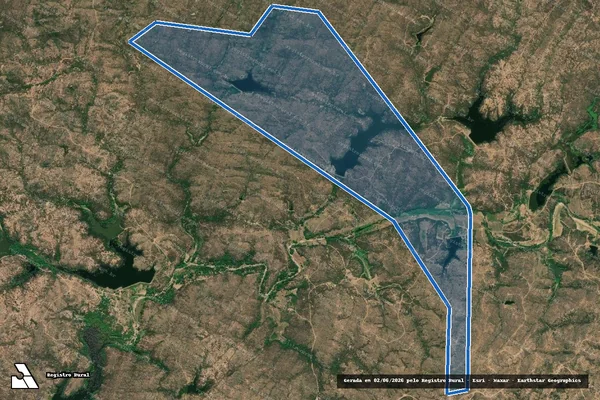 Imagem de satélite de Fazenda Santana - Parte 1 em Currais Novos - RN