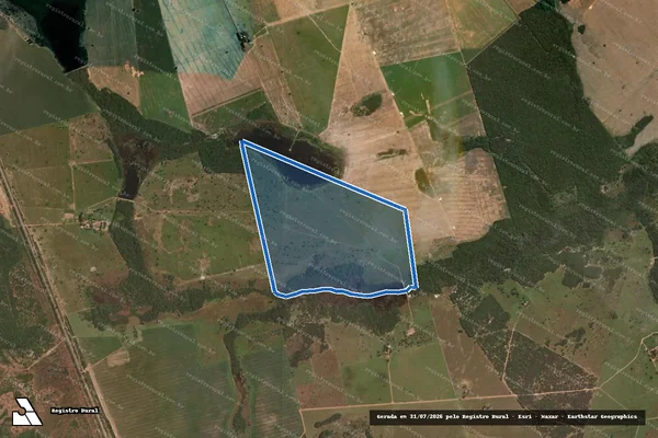 Imagem de satélite de Parte 01, da Gl. "B", de partes dos Lote 34, 34-A e 44, do Lot. Lages, Gl. 04 - 001 em Alvorada - TO