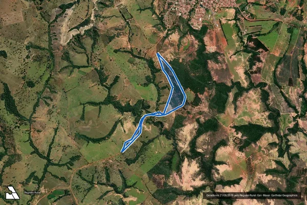 Imagem de satélite de FAZENDA CALAMBAU - Gleba 02 em São Gonçalo do Abaeté - MG