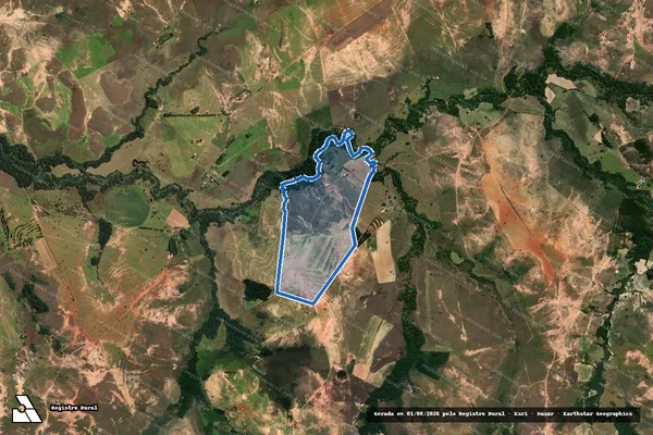 Imagem de satélite de FAZENDA ALMAS - Parte 2 em Lagamar - MG