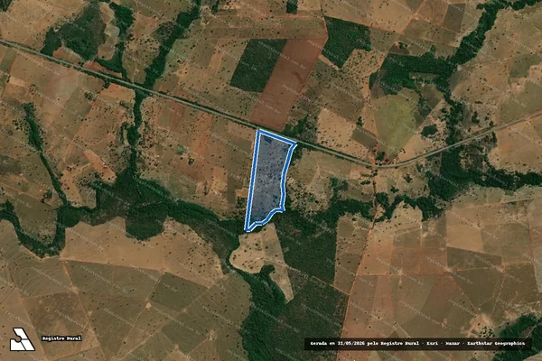 Imagem de satélite de Lote 25 ? Projeto de Assentamento Albino Vieira - Lote 25 - PA Albino Vieira em Jussara - GO
