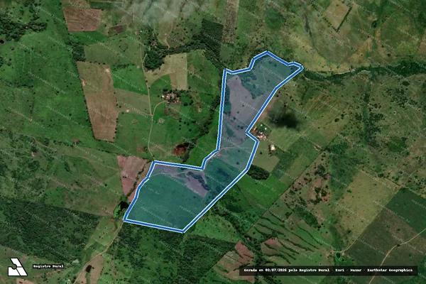 Imagem de satélite de FAZENDA ONÇA - Herdeiro Everaldo Vieira Toledo em Itabaianinha - SE