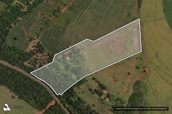 Imagem de satélite de FAZENDA DA BARRA - 001 em Uberlândia - MG