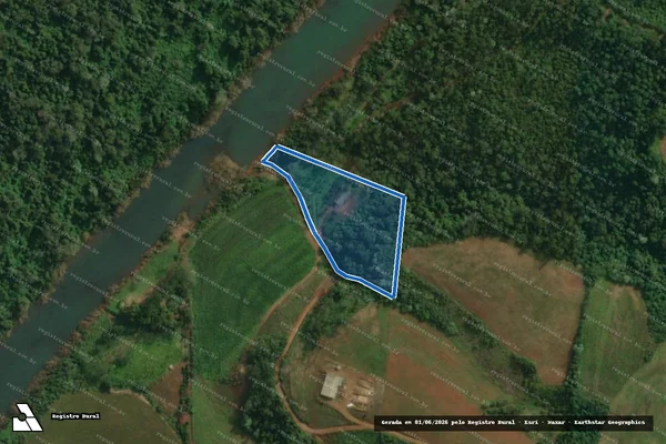 Imagem de satélite de PARTE DO LOTE RURAL Nº63 - 01 em Itapiranga - SC