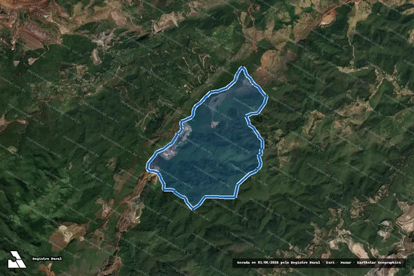 Imagem de satélite de Fazenda Córrego da Onça - Parcela 02 em Barão de Cocais - MG