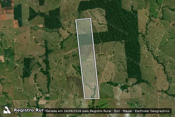 Imagem de satélite de LOTE 06 – GLEBA NOVA CALIFÓRNIA, SETOR 01 / LOTE 06