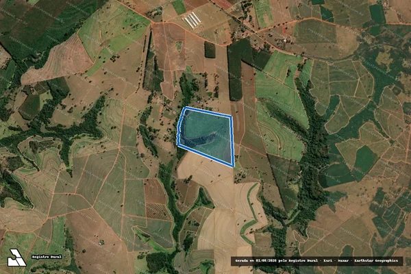 Imagem de satélite de Sítio Água Fria - Parcela 1 em Monte Aprazível - SP