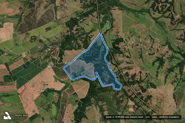 Imagem de satélite de Fazenda Eden Agro-Pastoril - Parte Mario em Auriflama - SP