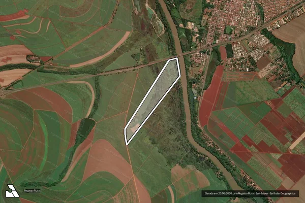 Imagem de satélite de Sitio Cachoeira do Misael II em Jaboticabal - SP