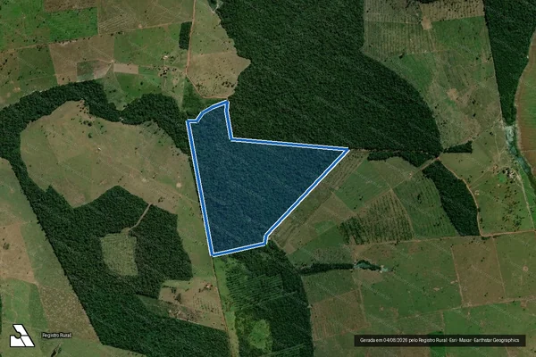 Imagem de satélite de FAZENDA MARCELA II ? GLEBA CONCEIÇÃO- SETOR CAUTARINHO II - Parte 2 em São Francisco do Guaporé - RO