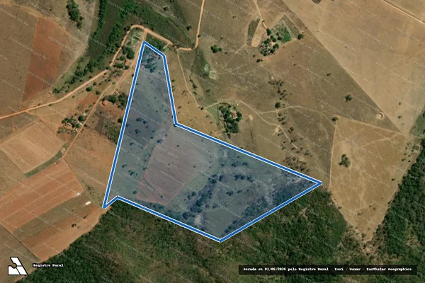 Imagem de satélite de LOTE 255 - PROJETO DE ASSENTAMENTO CANUDOS - LOTE 255 ? P.A. CANUDOS em Campestre de Goiás - GO