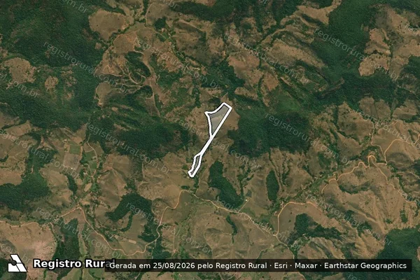 Imagem de satélite de FAZENDA VITORIA ll - Parte 2 em Braúnas - MG