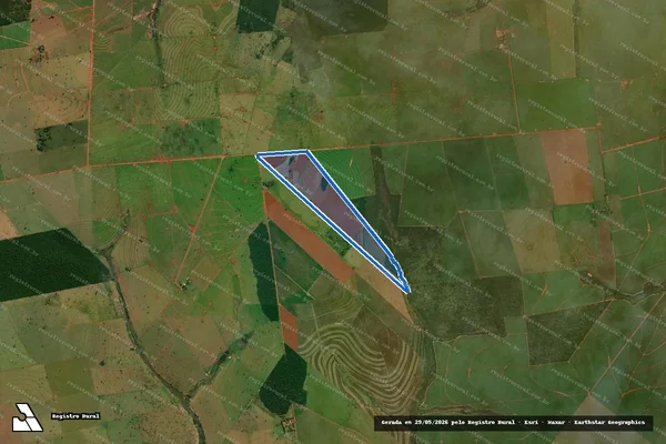 Imagem de satélite de GLEBA AJURICABA / FAZENDA TRÊS MENINAS - Parte 1 em Jateí - MS