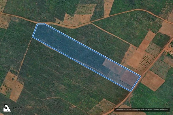 Imagem de satélite de PROJETO DE ASSENTAMENTO OURO BRANCO  LOTE 08 em São Miguel do Gostoso - RN