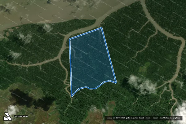 Imagem de satélite de FAZENDA OURO BRANCO - Parte 1 em Carutapera - MA