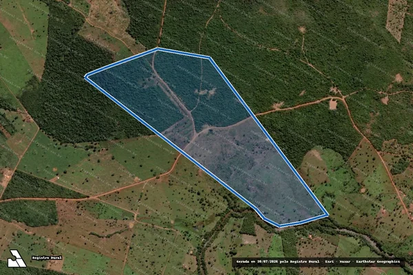 Imagem de satélite de FAZENDA RETIRO - FAZENDA TRÊS RIOS em Formosa da Serra Negra - MA