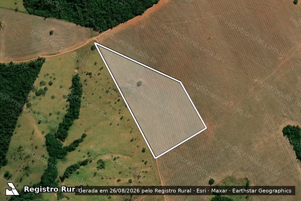 Imagem de satélite de Fazenda Cachoeira Sete Voltas - GLEBA 03 em Ipameri - GO