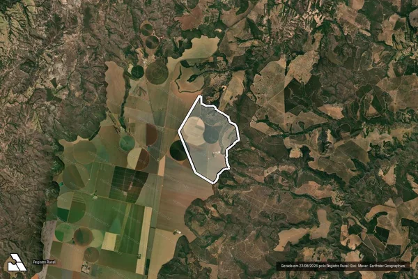 Imagem de satélite de Fazenda D.M.E. - Parte 1 em Presidente Olegário - MG