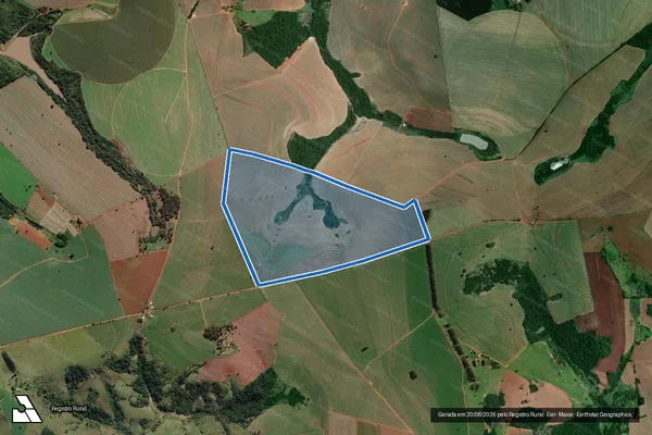 Imagem de satélite de Sítio São Jorge - Parcela 1 em Itaporanga - SP