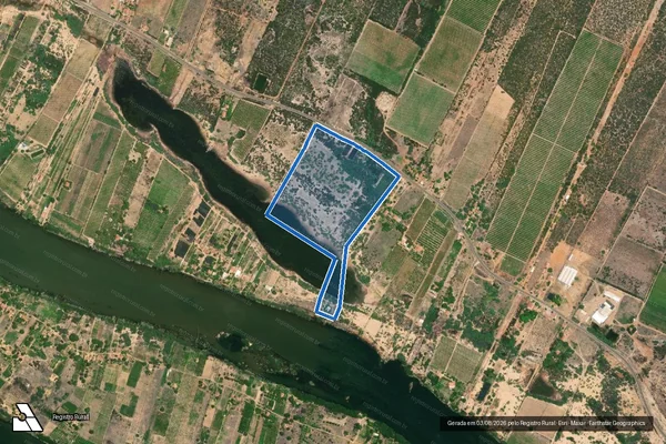 Imagem de satélite de FAZENDA OURO DO VALE e CAATINGUINHA - Parte 2 em Petrolina - PE