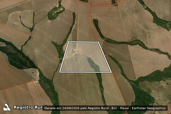 Imagem de satélite de FAZENDA NOSSA SENHORA APARECIDA em Água Boa - MT