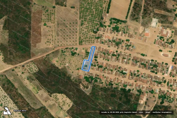 Imagem de satélite de PROJETO DE ASSENTAMENTO SERRA NOVA ? ÁREA COMUNITÁRIA 2 - Parte 1 em Florânia - RN