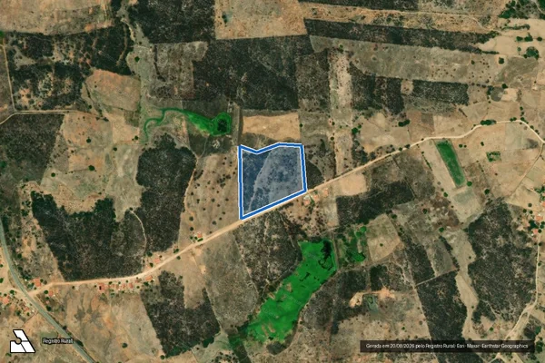 Imagem de satélite de SÍTIO FECHADO ? LOTE 3304 - Parte 1 em Jaguaribe - CE