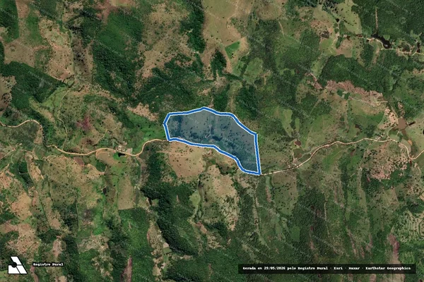 Imagem de satélite de FAZENDA BABILÔNIA  - Parte 1 em Águas Formosas - MG