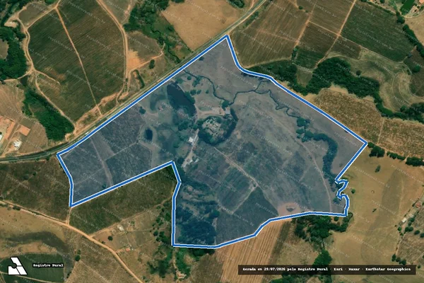 Imagem de satélite de FAZENDA PRIMAVERA - CARVALHO em Andradas - MG