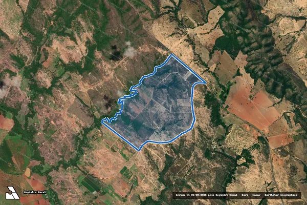 Imagem de satélite de Fazenda Jardim - PARCELA 01 em Unaí - MG
