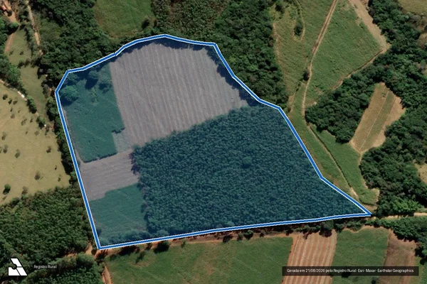 Imagem de satélite de FAZENDA CÓRREGO FUNDO DE BAIXO - FAZENDA CÓRREGO FUNDO em Córrego Fundo - MG